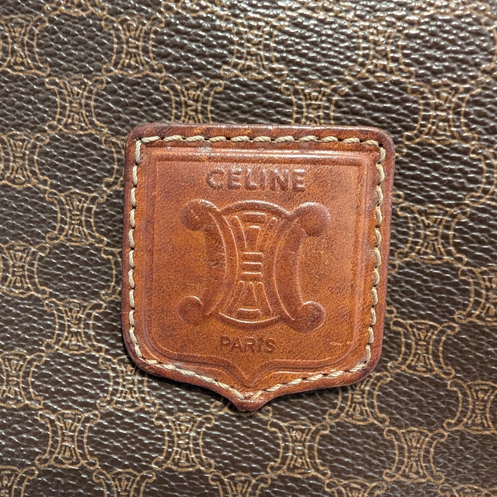 Celine - Vintage Leather Clutch Pouch Bag - Picture 4 of 15